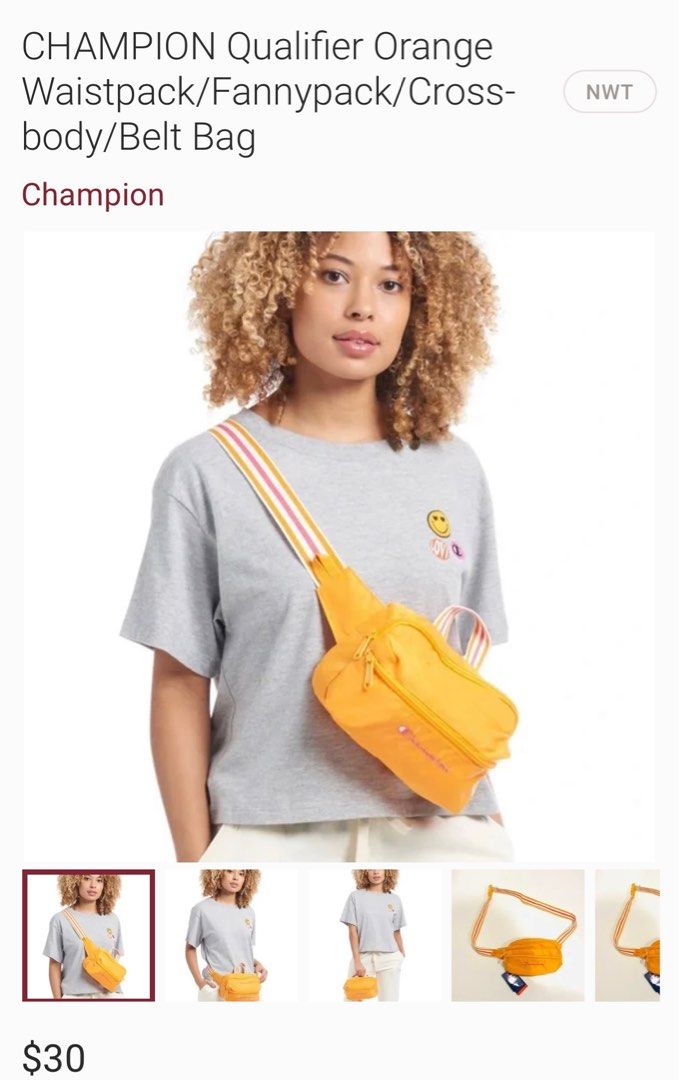 Orange champion fanny pack store