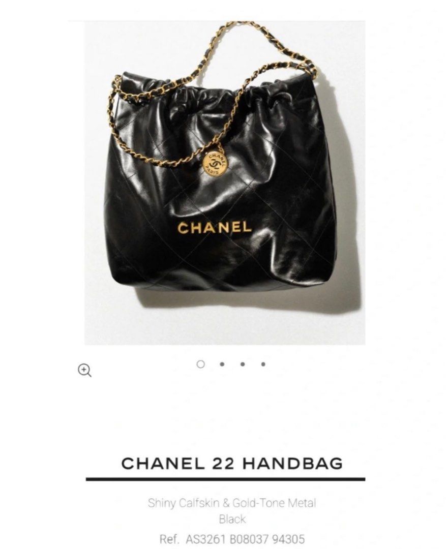 Chanel 22 Medium Black with Gold Hardware, Women's Fashion, Bags & Wallets,  Shoulder Bags on Carousell