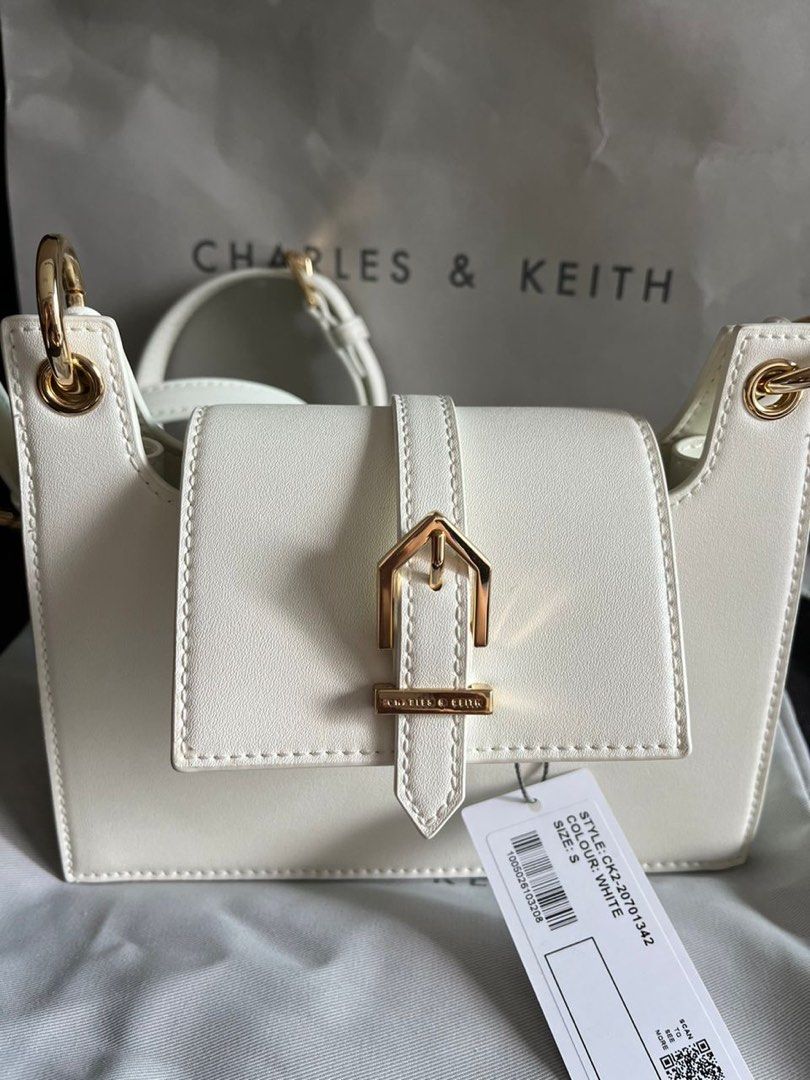 Charles & keith new arrivals front flap crossbody bag