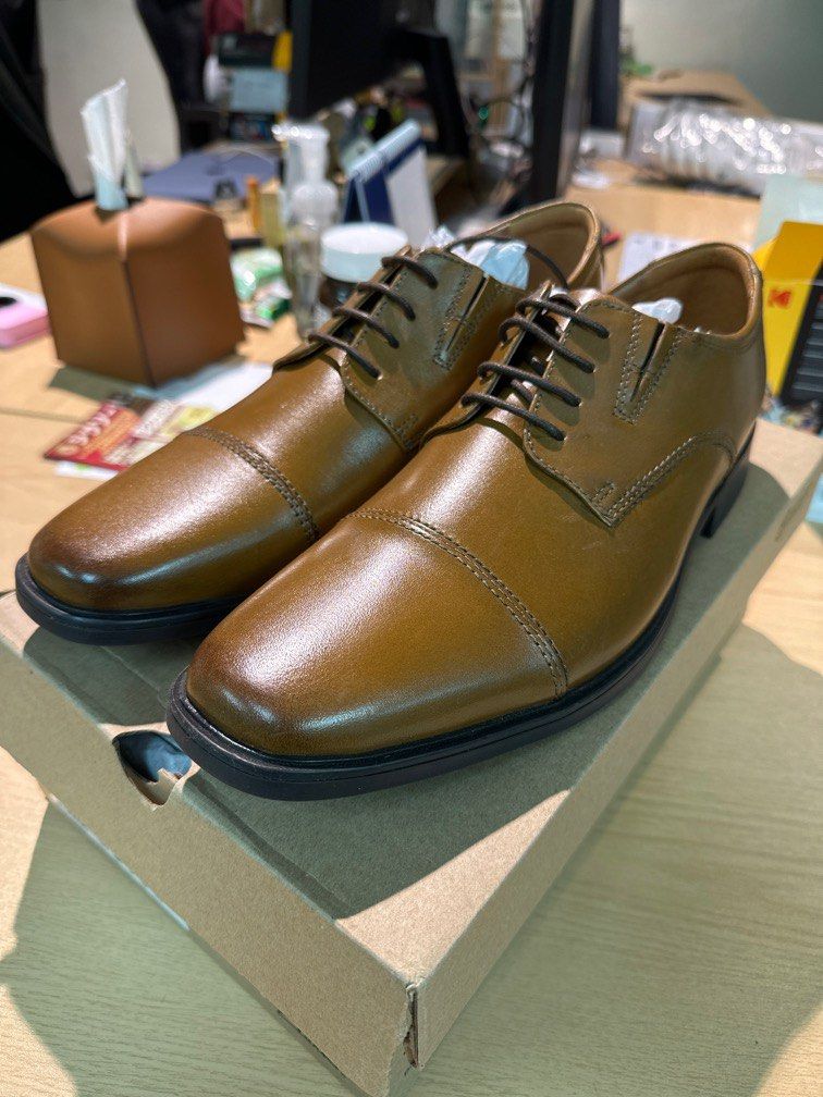 Clarks tilden cap dark tan deals