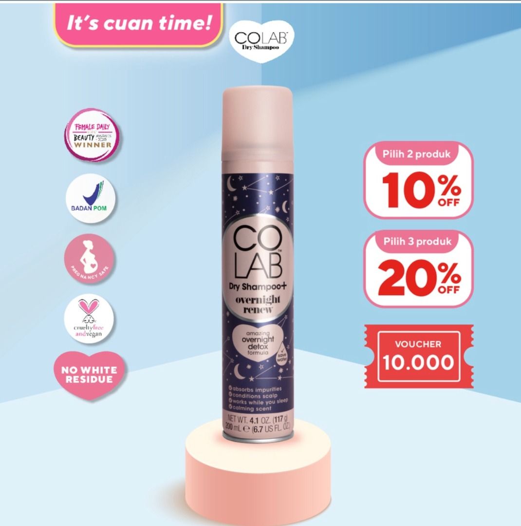 [NEW] COLAB Dry Shampoo Overnight Renew on Carousell