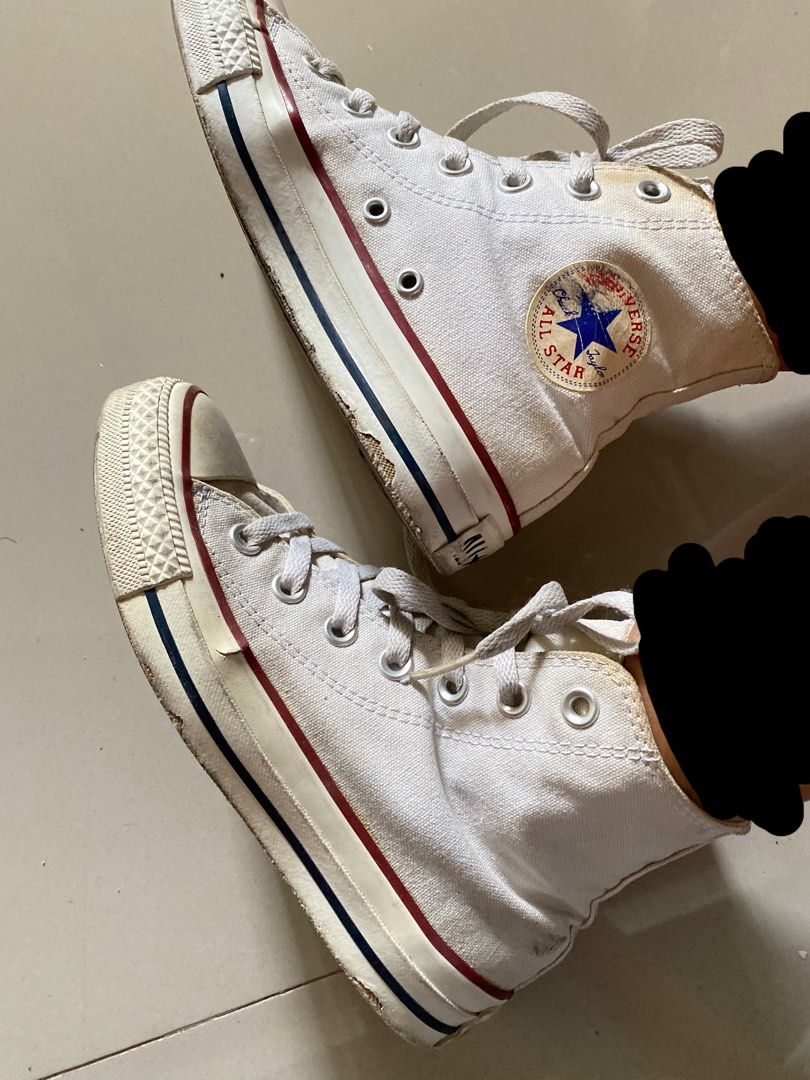 converse chuck taylor hi white original size 36