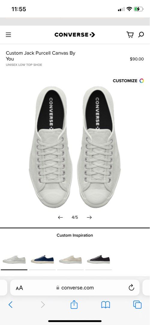 Jack purcell size chart new arrivals