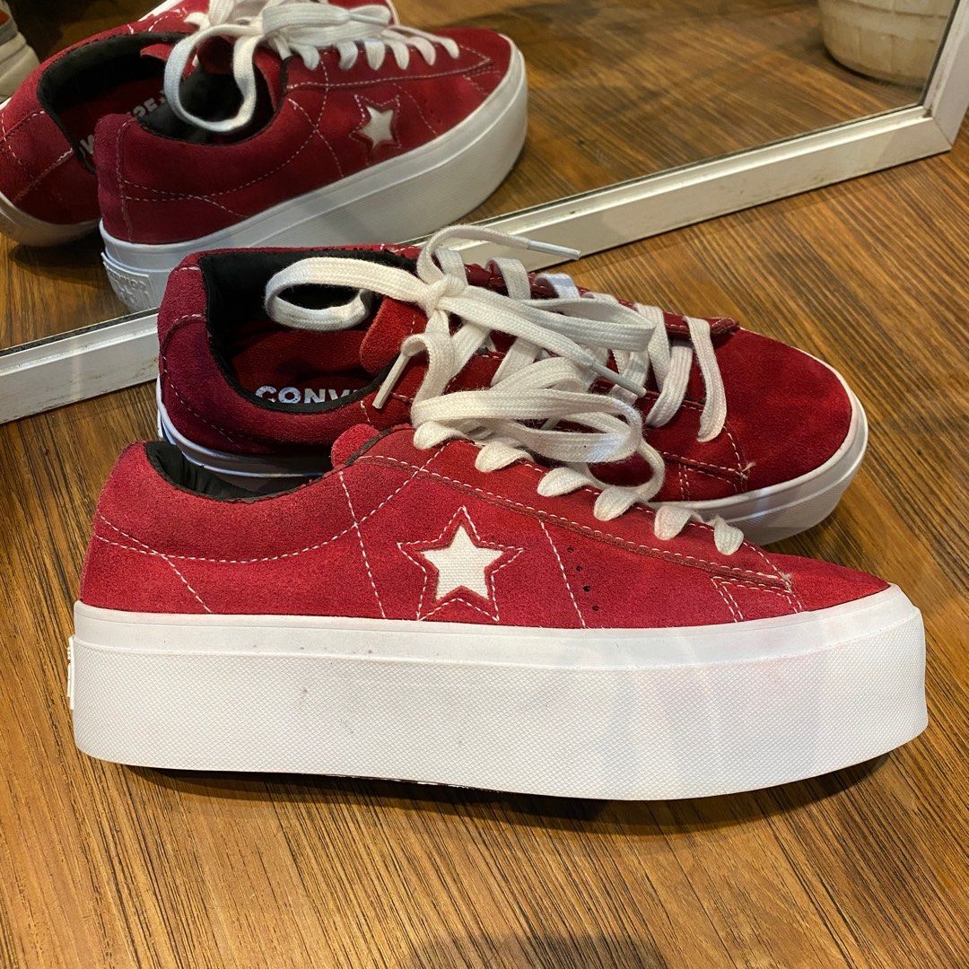 One star platform suede low outlet top