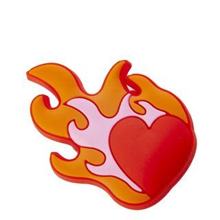 CROCS Heart ❤️ On Fire 🔥 Jibbitz Charm