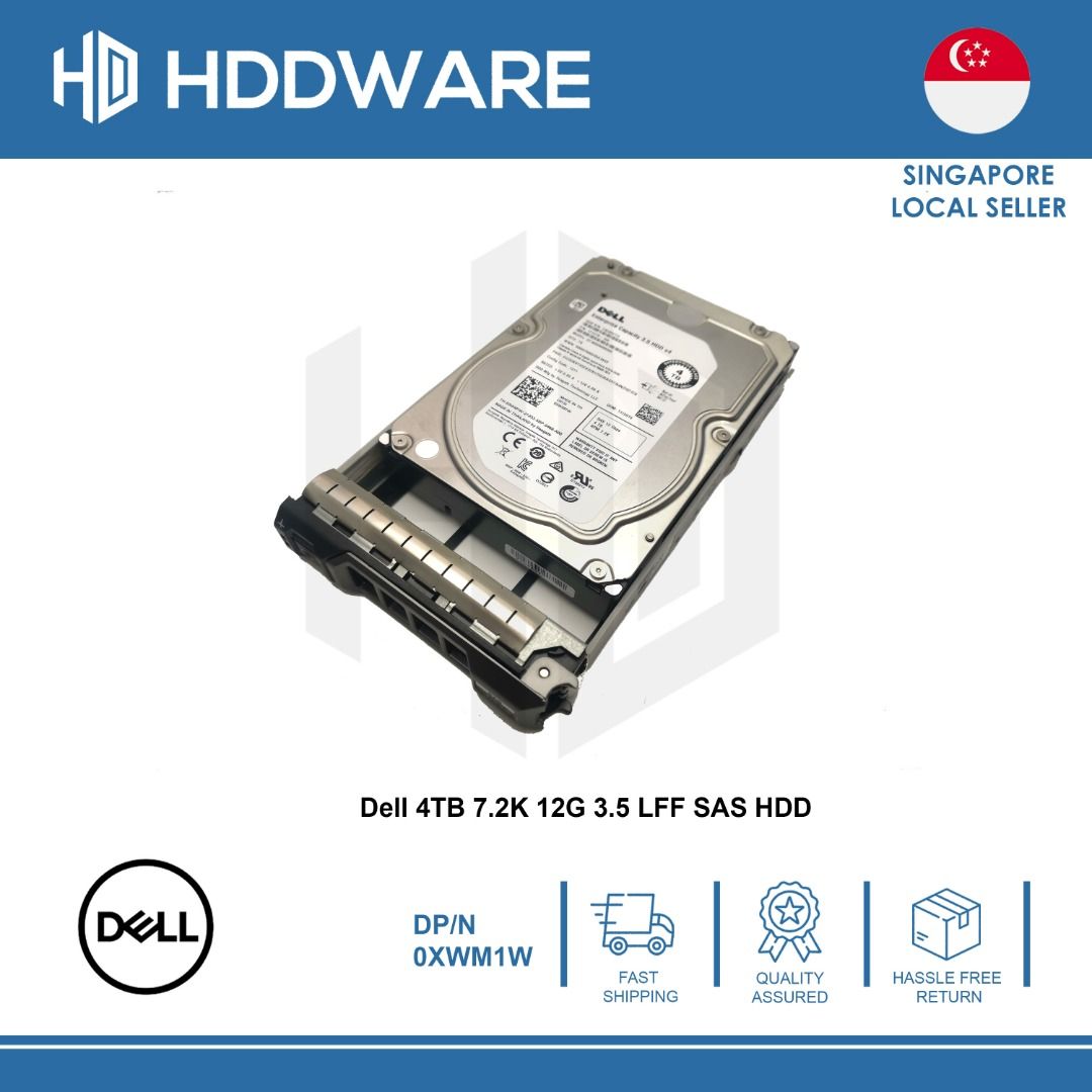 Dell F9W8 4TB 12G 7.2 RPM NL SAS hard disk drive main image 1