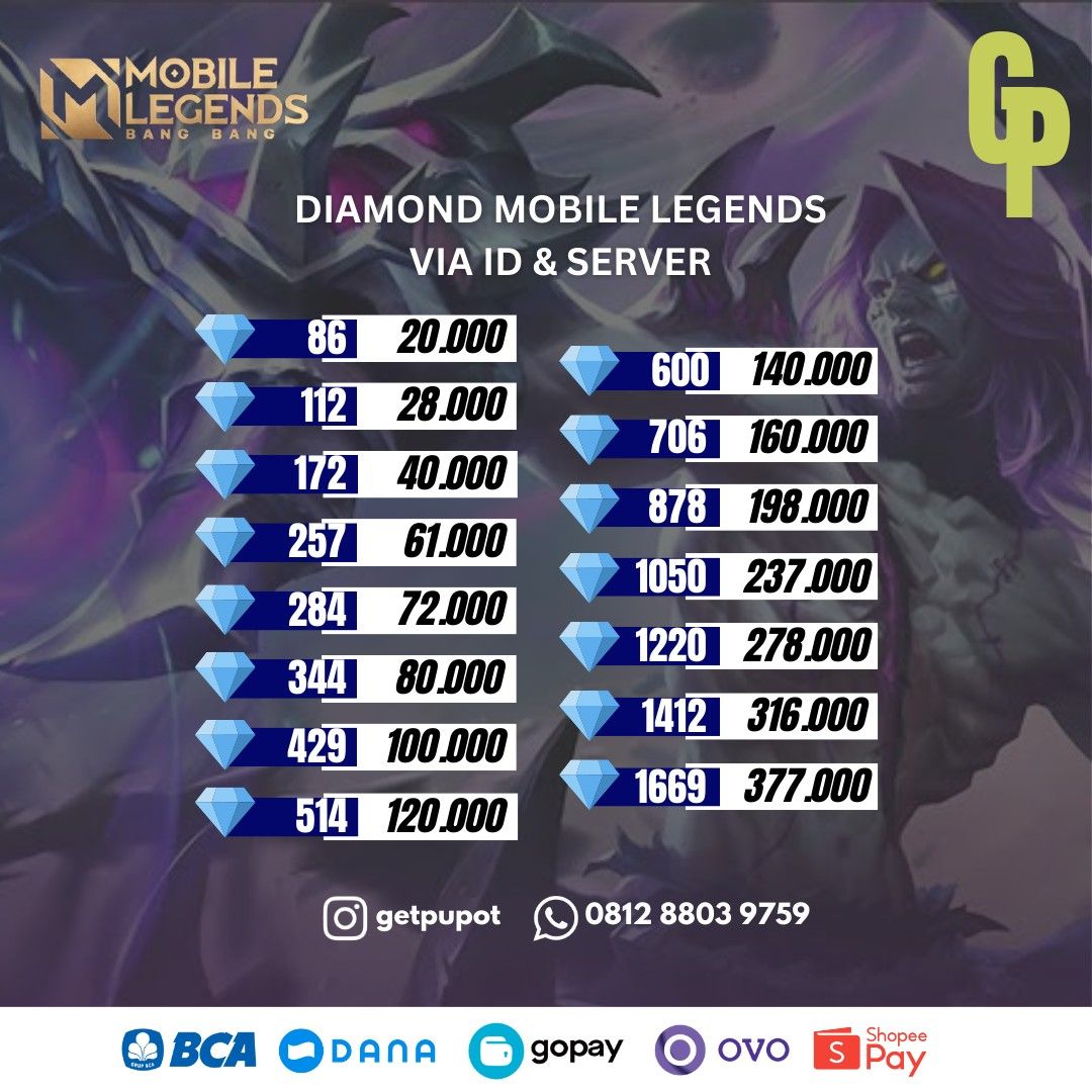 Diamond Mobile Legends on Carousell