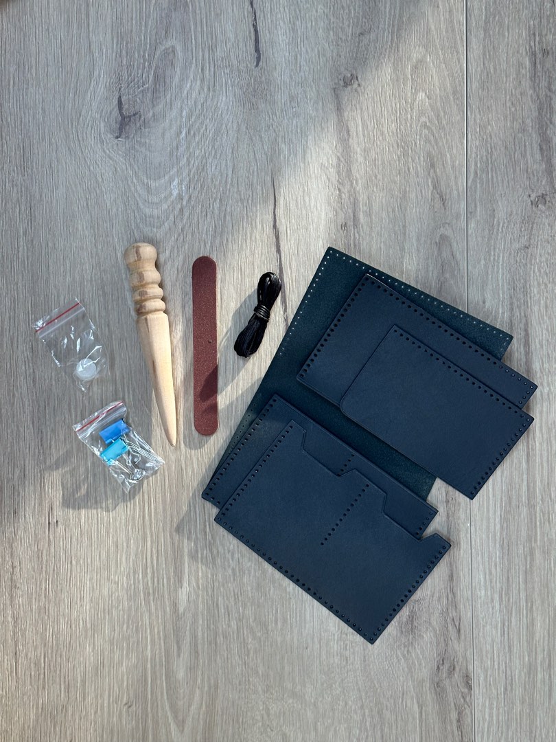 DIY LEATHER WALLET KIT, Hobbies & Toys, Stationery & Craft, Craft
