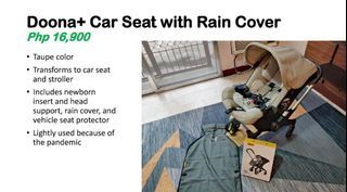 Doona+ Stroller & Car Seat with Rain Cover