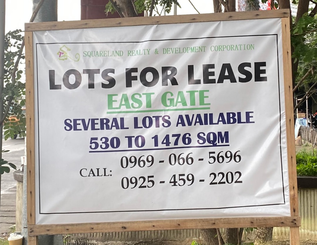 EAST GATE City Walk Commercial Lot for LEASE/RENT. San Fernando Blk 2
