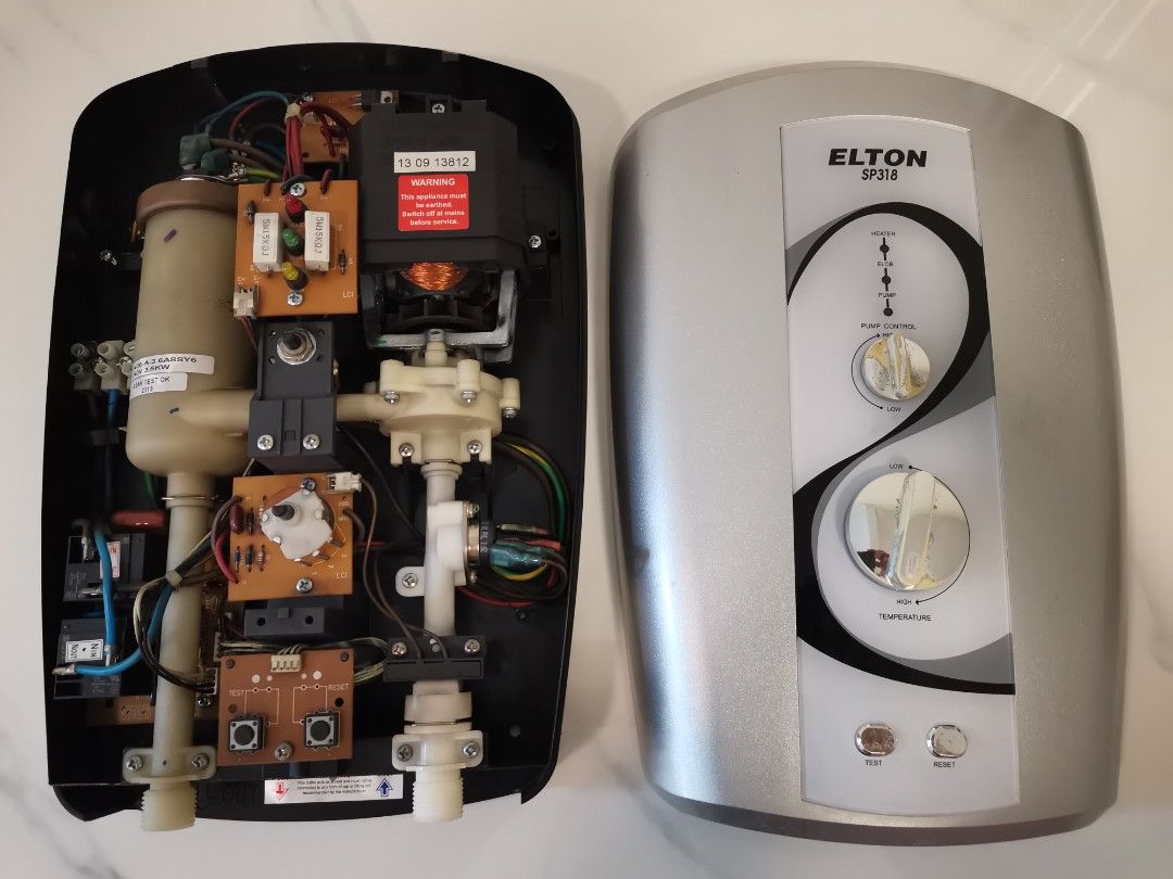 Elton water heater with pump set, TV u0026 Home Appliances, Water Heater u0026  Instant Showers on Carousell