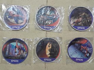 EPSON Brand Printer EXCLUSIVE Complete Set of 6 pcs. SPIDER MAN 2 MOVIE Drink Coasters