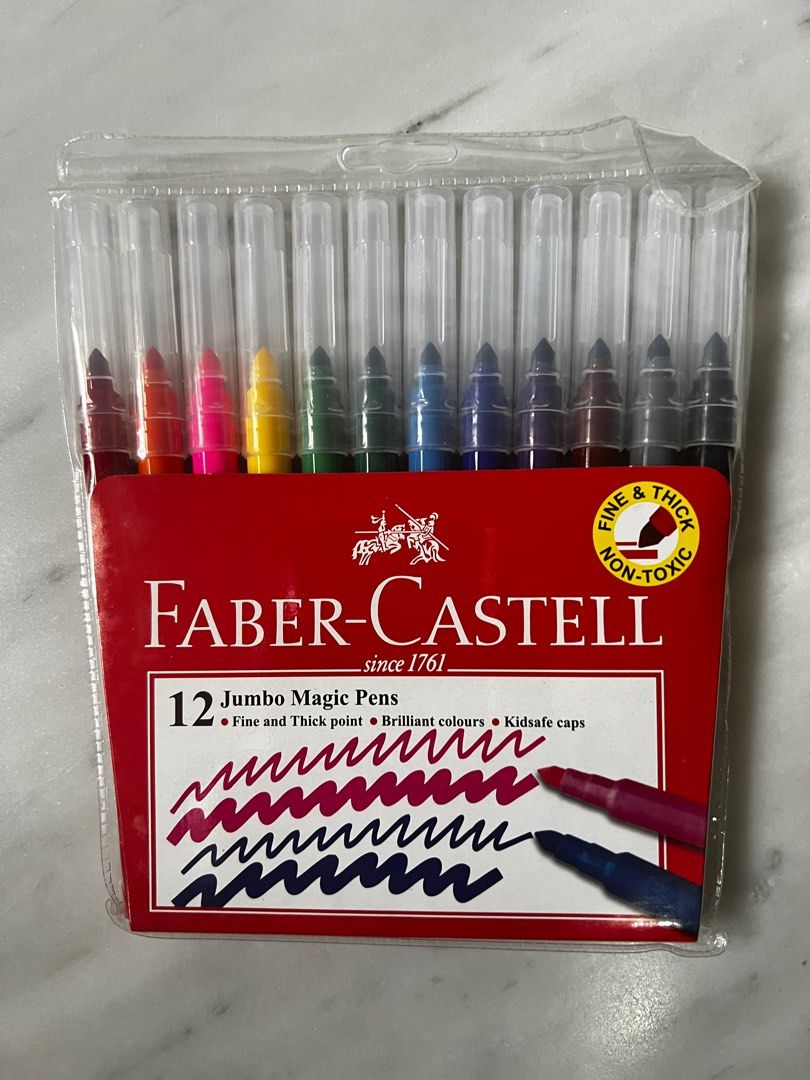 Faber Castell Jumbo Magic Pen 154512 12 Colours