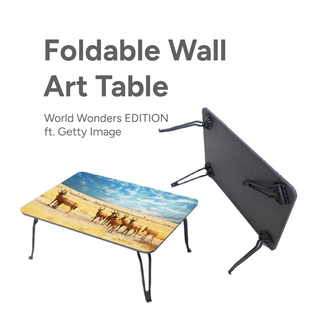 Foldable Wall Art Table - World Wonders EDITION ft. Getty Image
