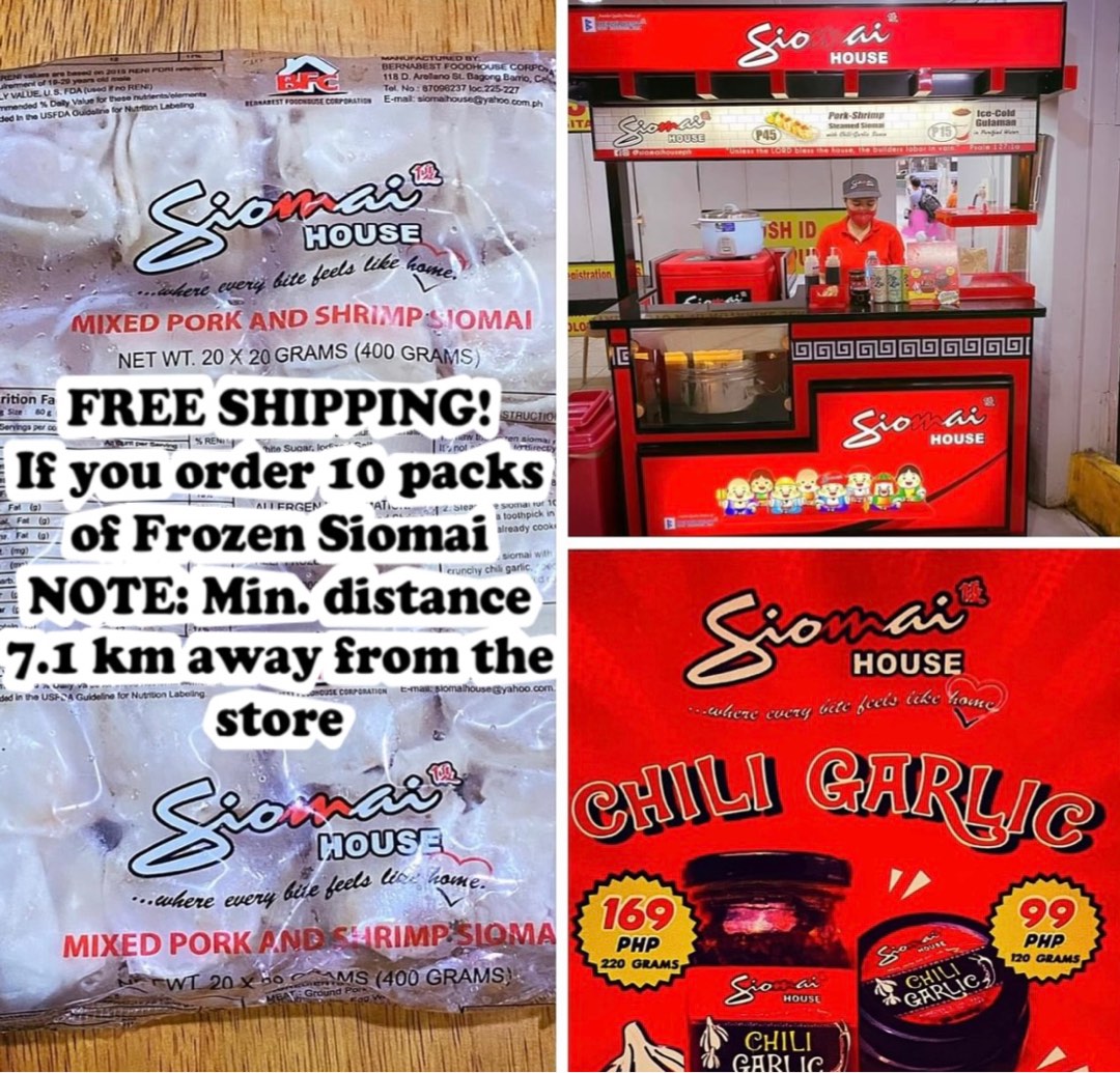 Frozen Siomai For Sale Legit Franchisee Of Siomai House Food And Drinks