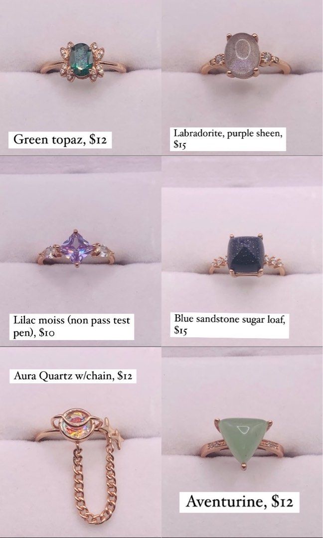 Gemstone rings cheap top