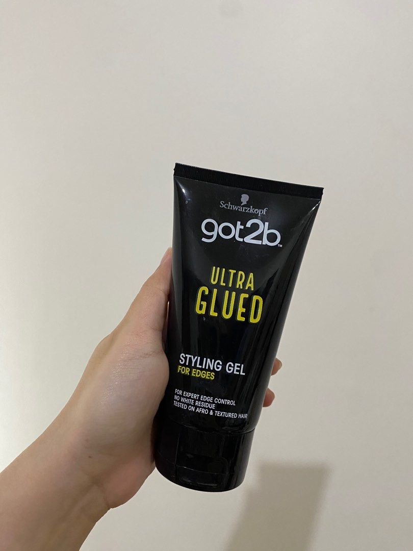 Got2b Ultra Glued Styling Gel 150ml (Category: Hair) located in Manila. Submitted by bambamkimchi (Listing ID 1236221546, Image 1). Description: - used three times only - 98% full .
