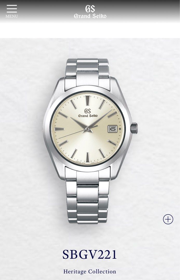 GRAND SEIKO HERITAGE COLLECTION MADE IN JAPAN SBGV221 Men s