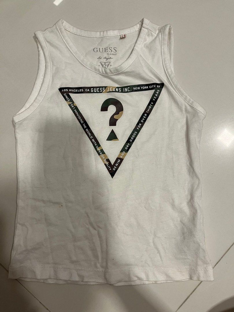 Guess tank cheap top mens