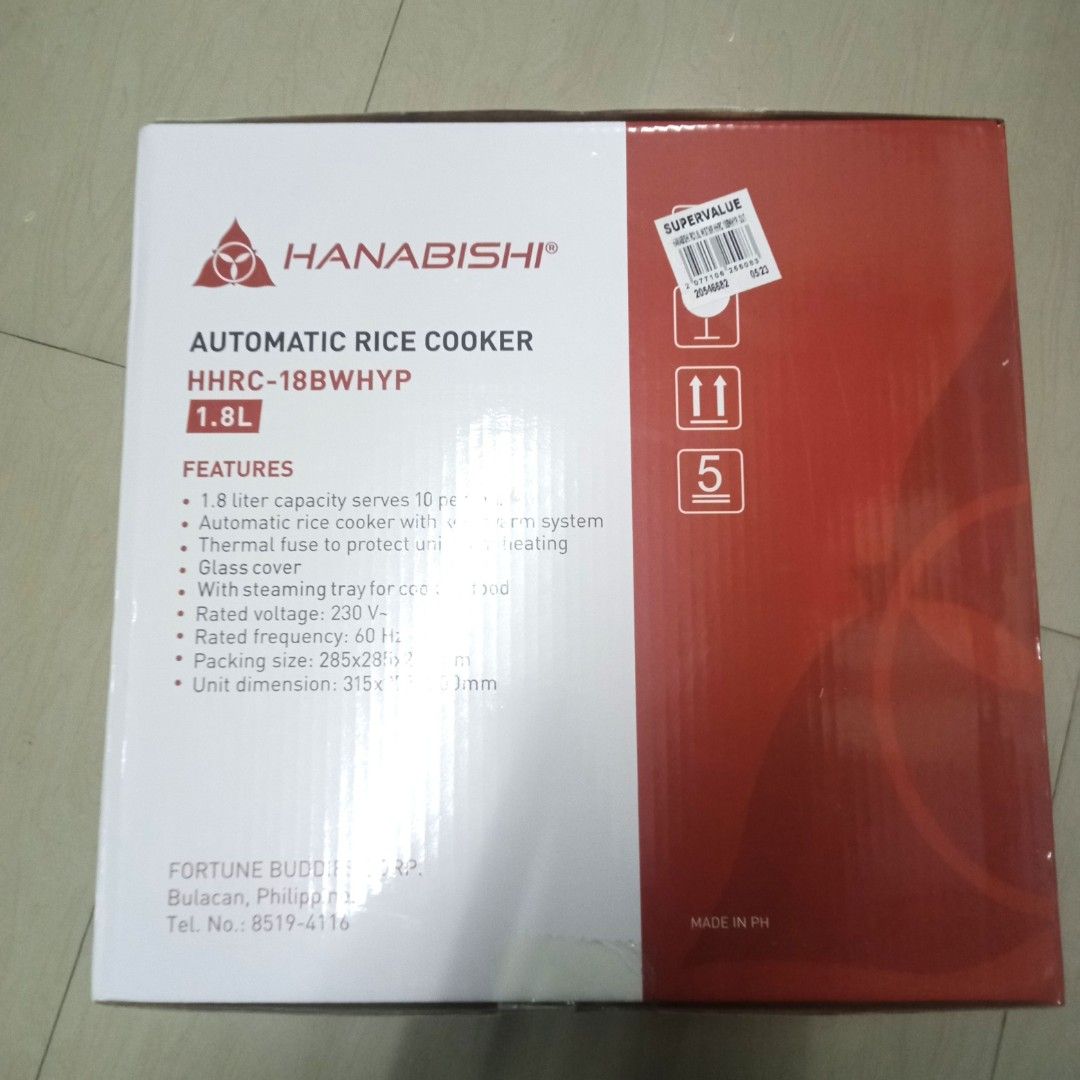 Hanabishi 1.8L Automatic Rice Cooker 10 cups (White) on Carousell