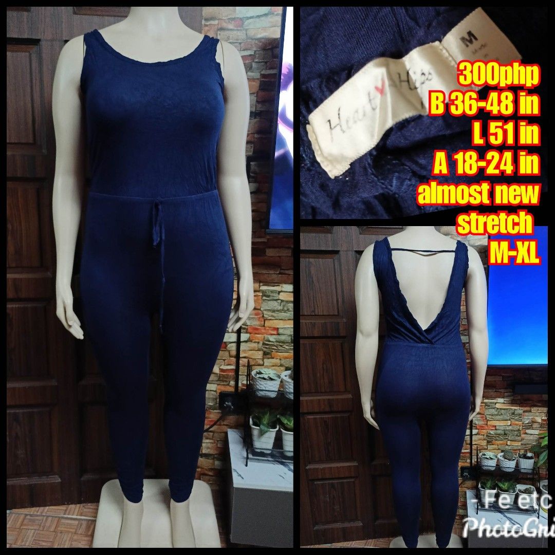 Heart Hips Dark Blue m-xl, Women's Fashion, Dresses & Sets, Jumpsuits on  Carousell