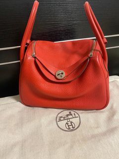 Hermes Lindy 26 vert amande 63, 名牌, 手袋及銀包- Carousell