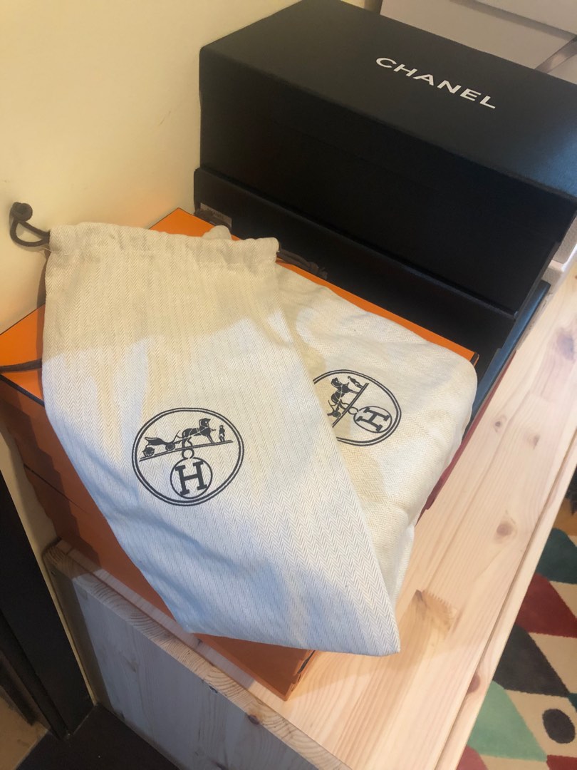 Hermes dust bag (pair) on Carousell