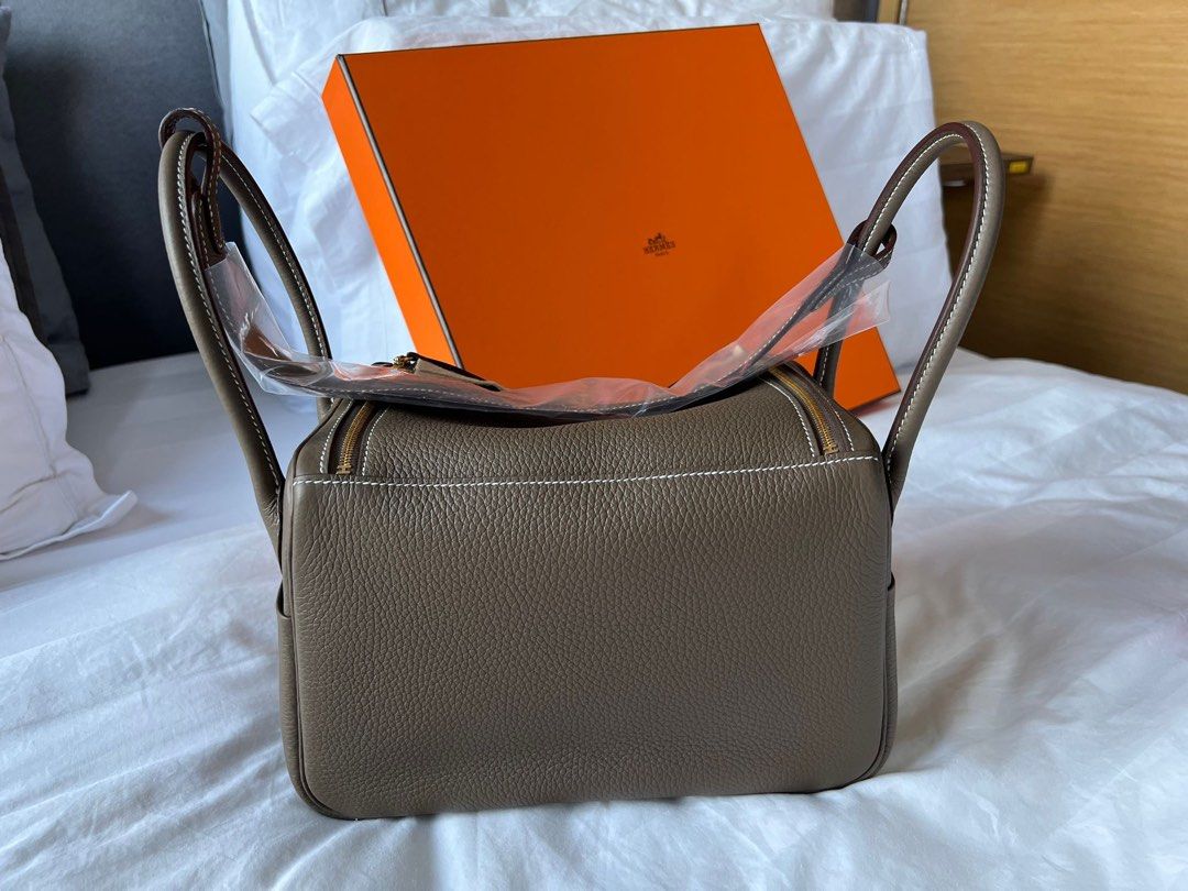 INSTOCK] Hermes Picotin 18, Etoupe in Clemence GHW Stamp D, Luxury