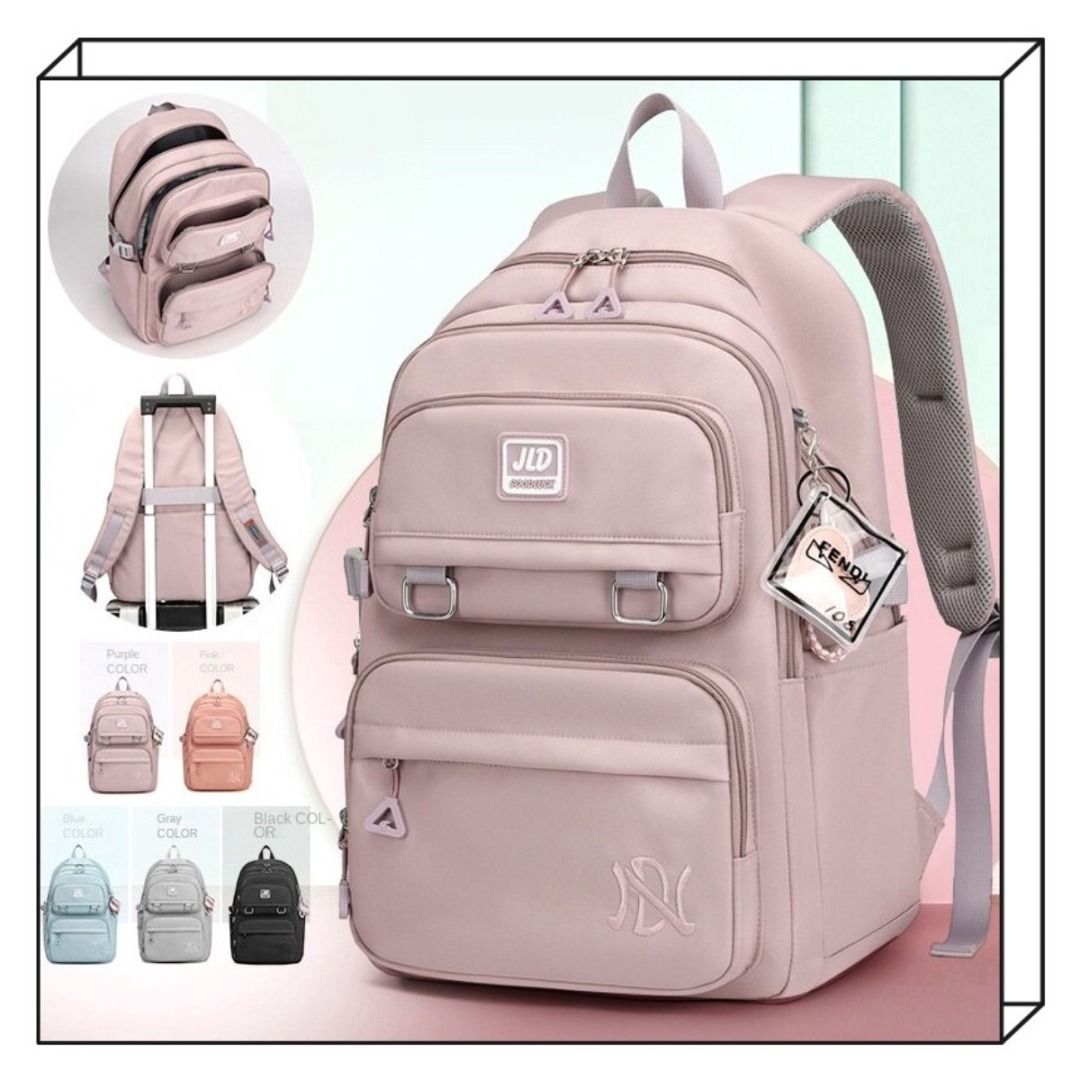 Korean style school backpack for teenager fashion student book bag