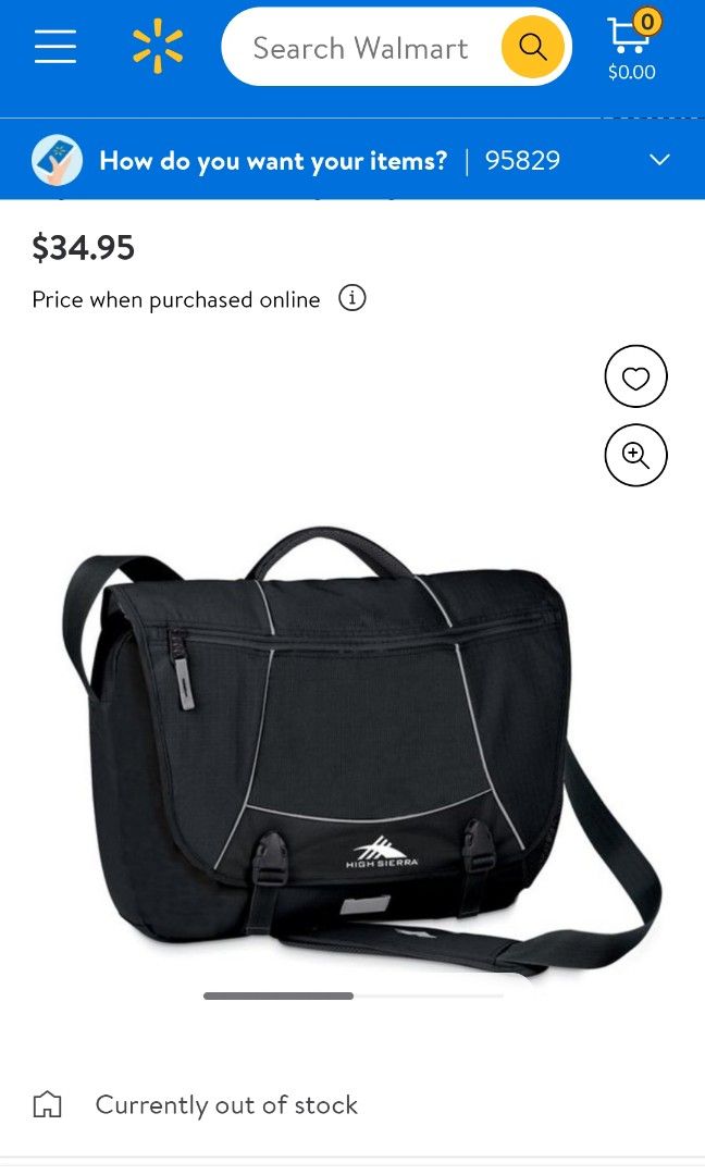 High sierra best sale tank messenger bag