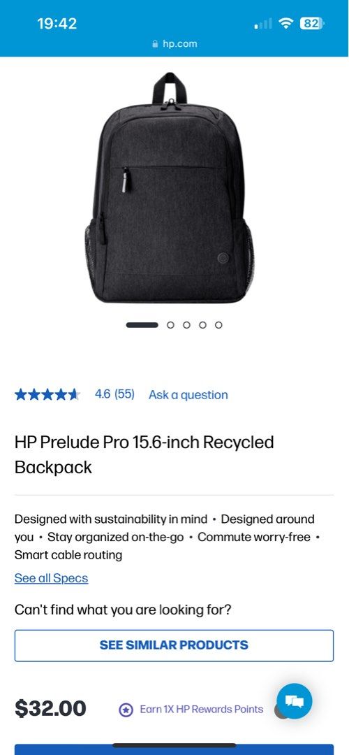 HP Prelude Pro 15.6” Laptop Backpack, Computers & Tech, Parts &  Accessories, Laptop Bags & Sleeves on Carousell