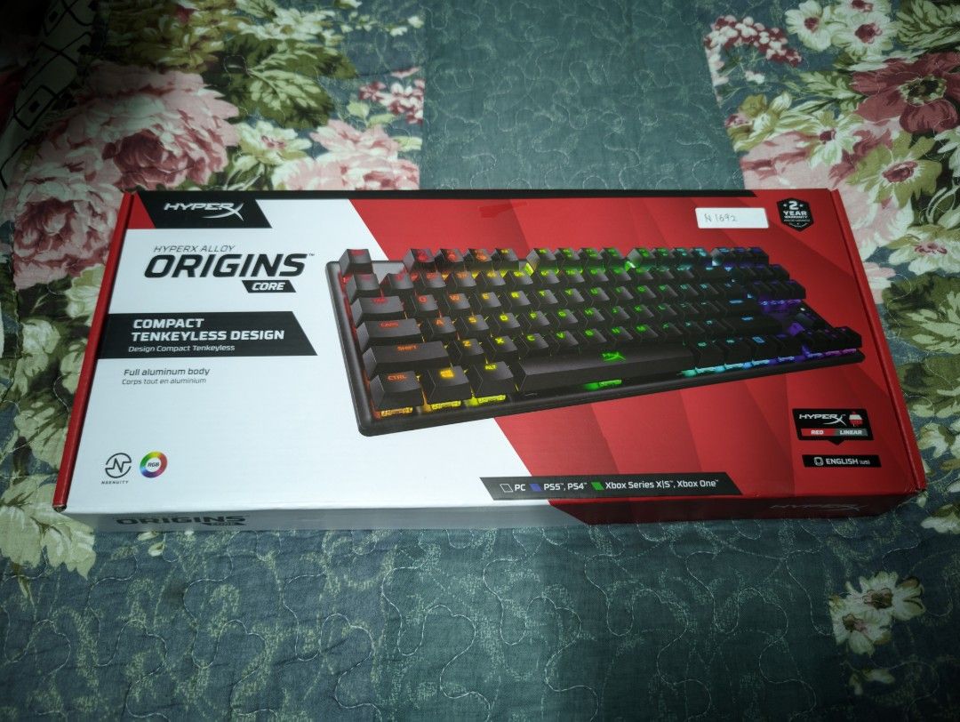 Keyboard HyperX Alloy Origins Core TKL Linear red switch, Computers ...