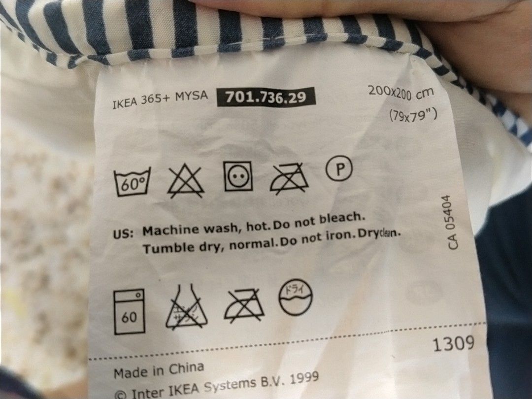 Ikea 365 + MYSA Quilt, Furniture & Home Living, Bedding & Towels on