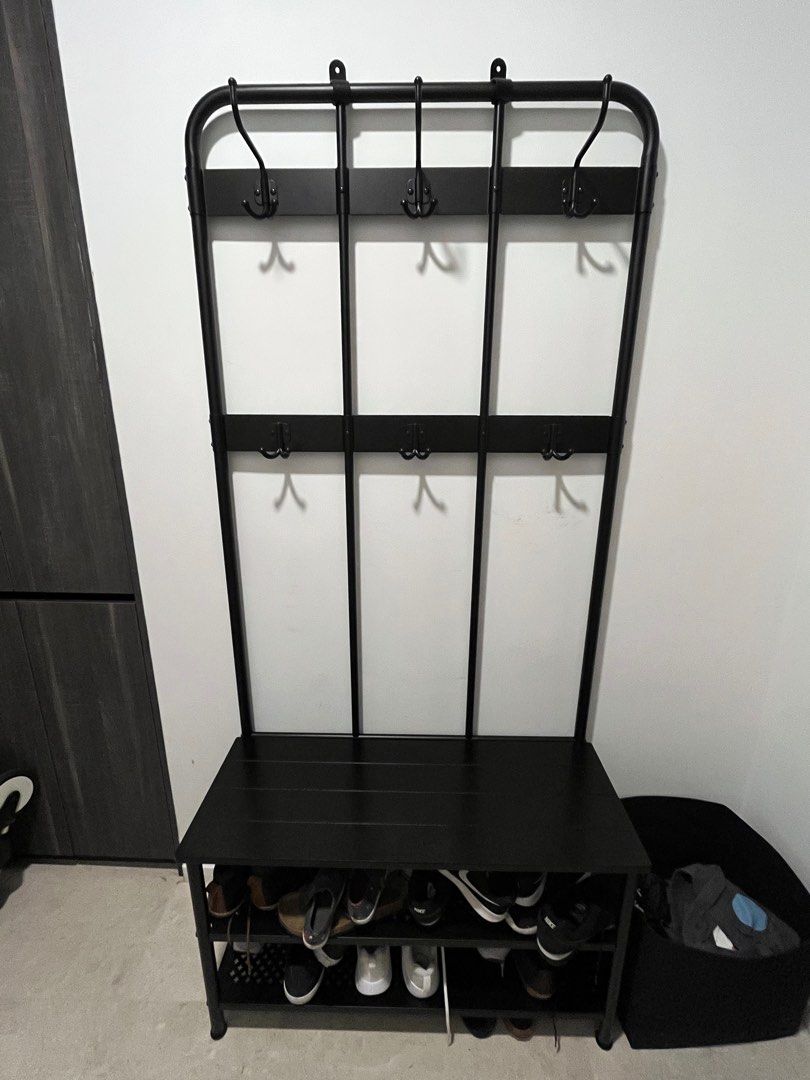 IKEA Pinnig Shoe Rack and Bench, Furniture & Home Living, Furniture