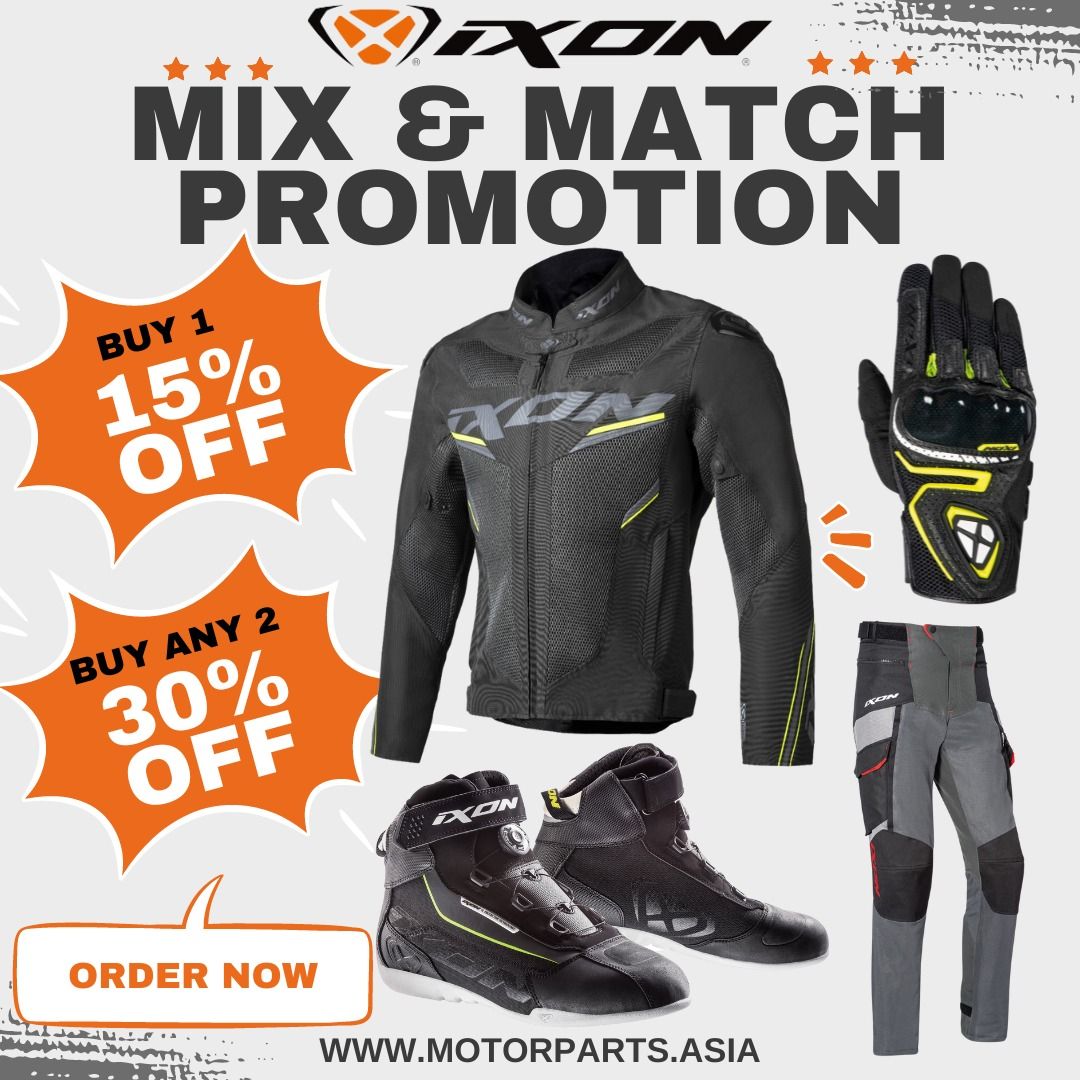 IXON Riding Jacket Riding Gloves Riding Shoe Motorcycles