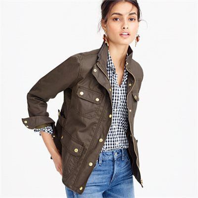 J crew olive jacket Outlet