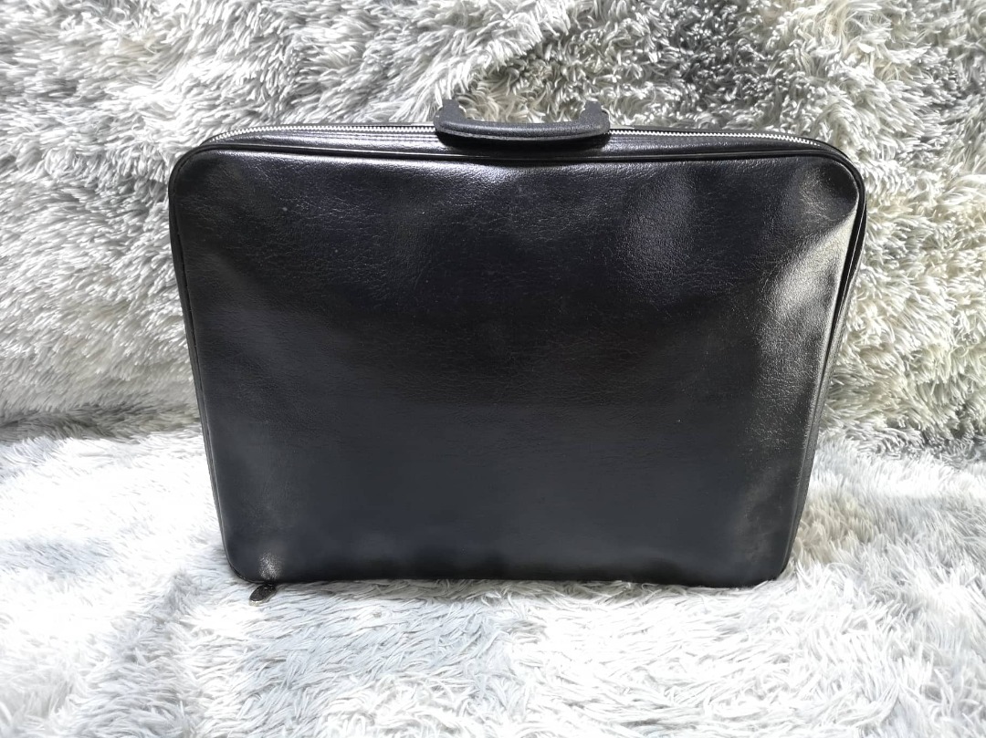 Japan Black Leather Briefcase, Men's Fashion, Bags, Briefcases on Carousell