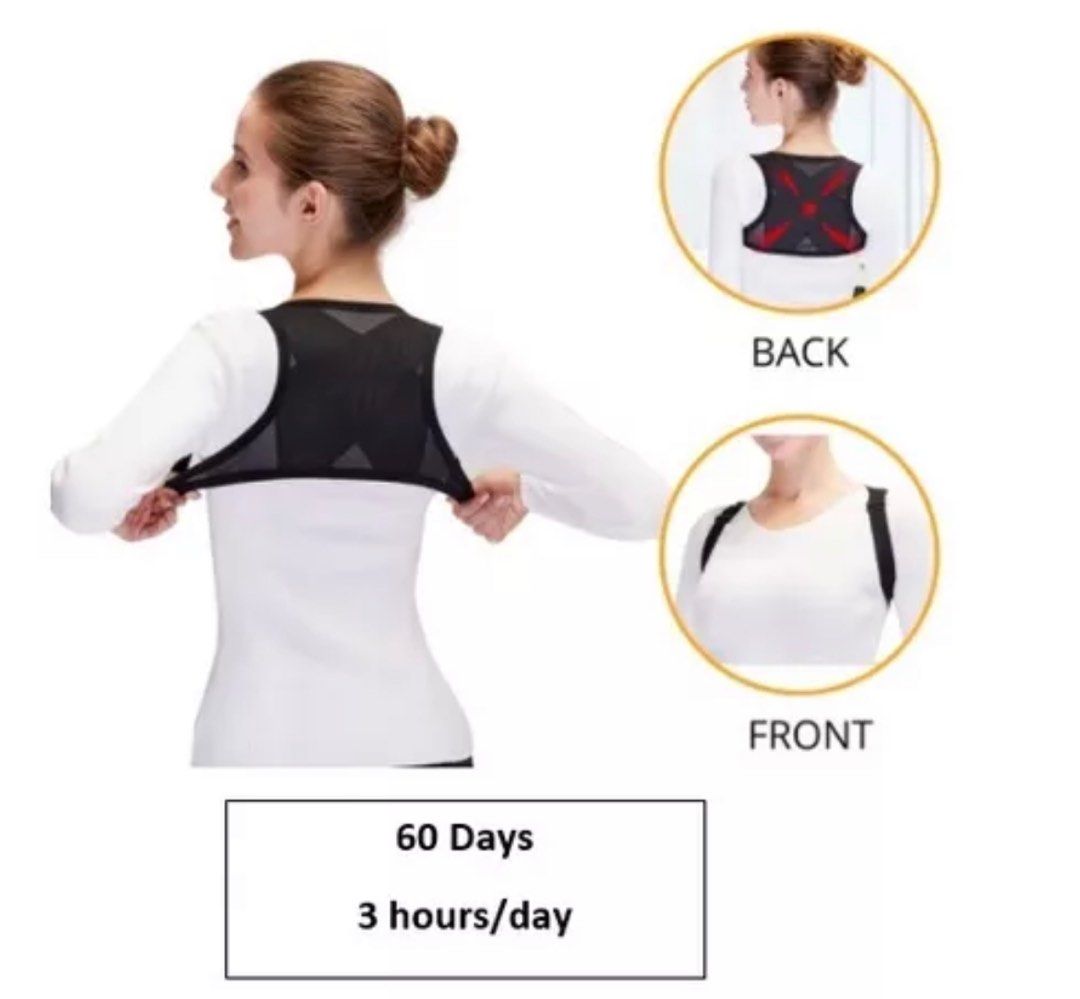 Japanese back support for posture, Health & Nutrition, Braces, Support & Protection on Carousell
