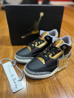 Jordan 3 Black Cement Gold