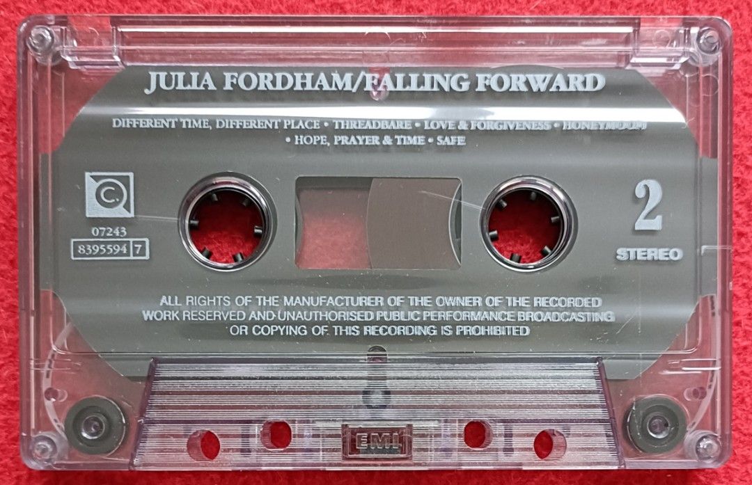 Julia Fordham FALLING FORWARD Cassette Tape, Hobbies & Toys, Music