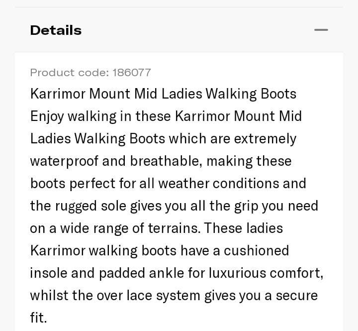 Karrimor wide fit walking shoes store