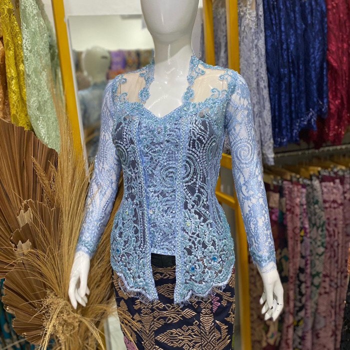 Baby blue kebaya store
