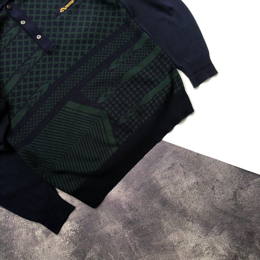 Louis Vuitton Half Damier Pocket Polo Shirt, Fesyen Pria, Pakaian , Atasan  di Carousell