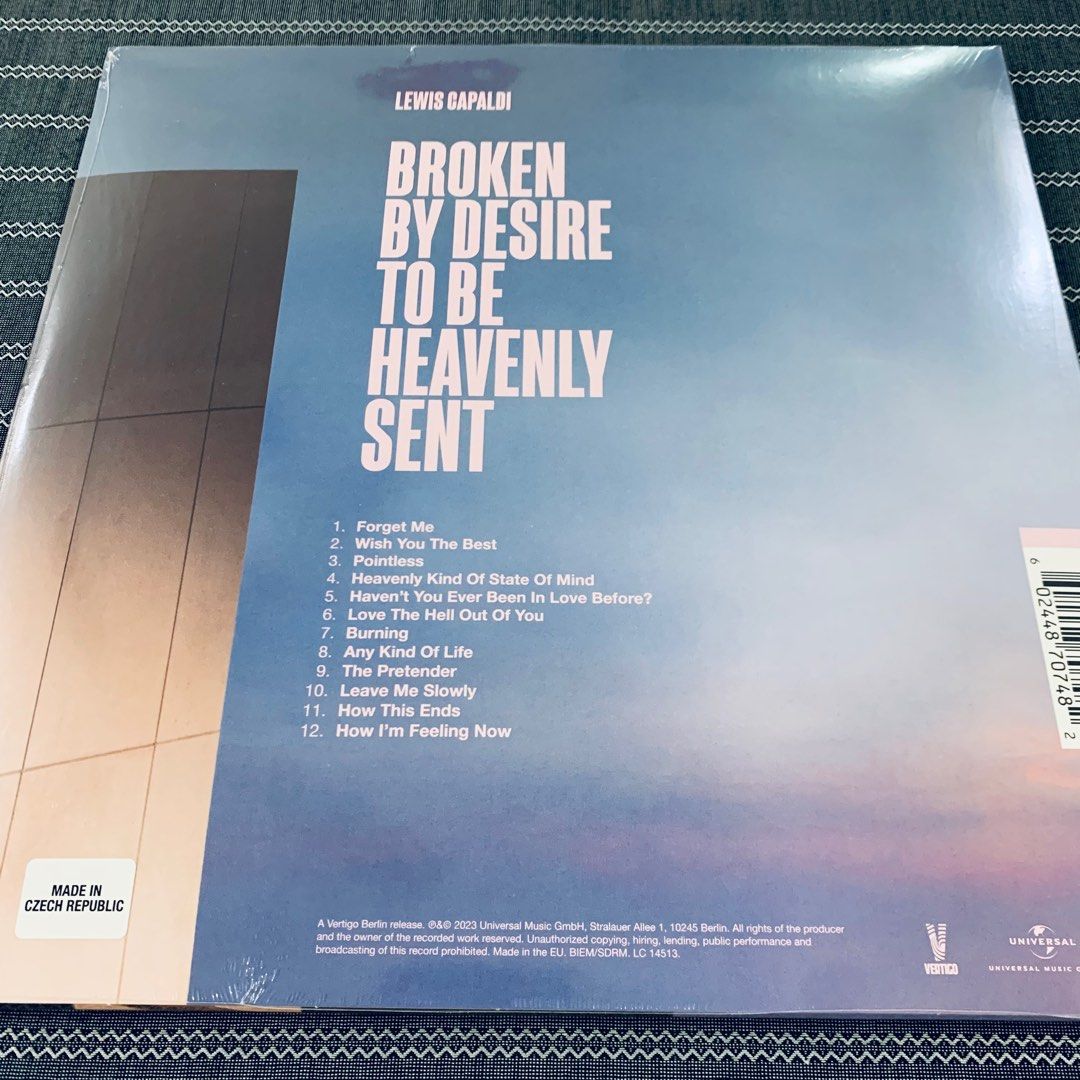Lewis Capaldi - Broken By Desire To Be Heavenly Sent LP Blue (Vinyl)