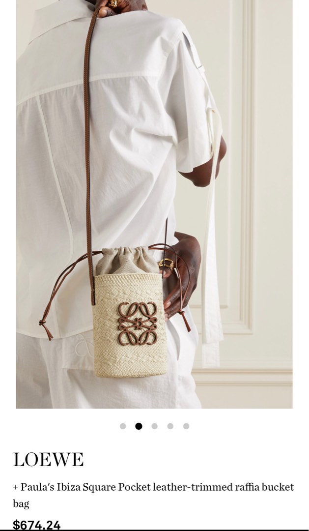 Loewe Pochette Bag Raffia, Women's Fashion, Bags & Wallets, Cross-body Bags  on Carousell