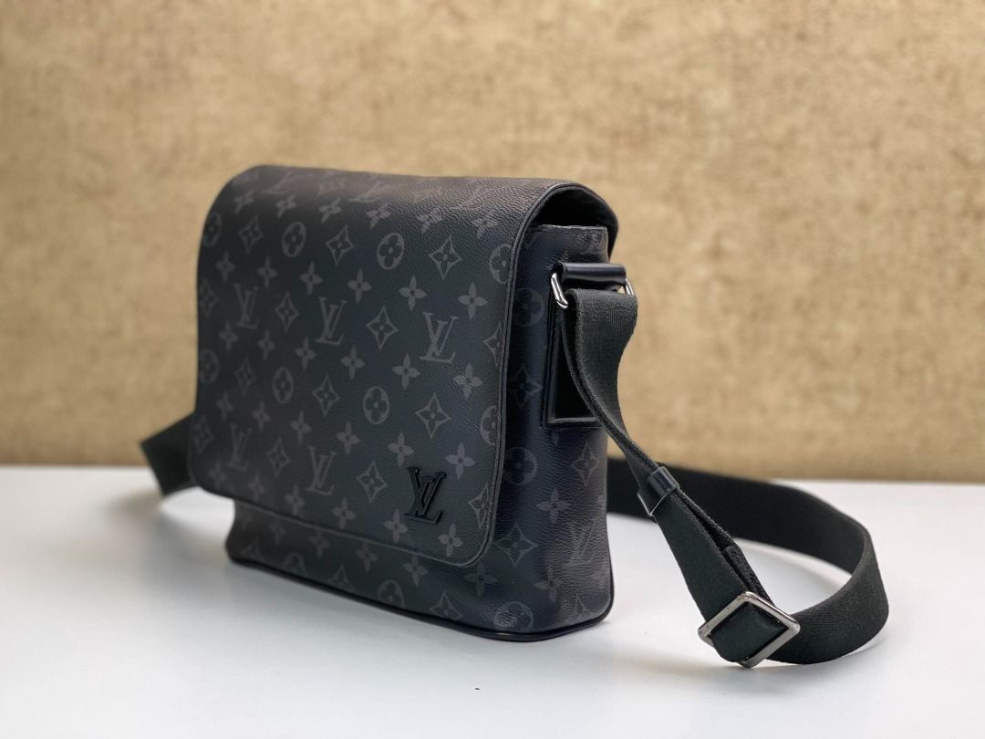 LOUIS VUITTON Shoulder Bag M44000 District PM Monogram Eclipse Black mens  Used