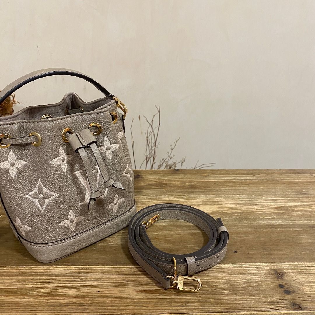 Louis Vuitton Nano Neo Beige Bucket Bag, Luxury, Bags & Wallets on