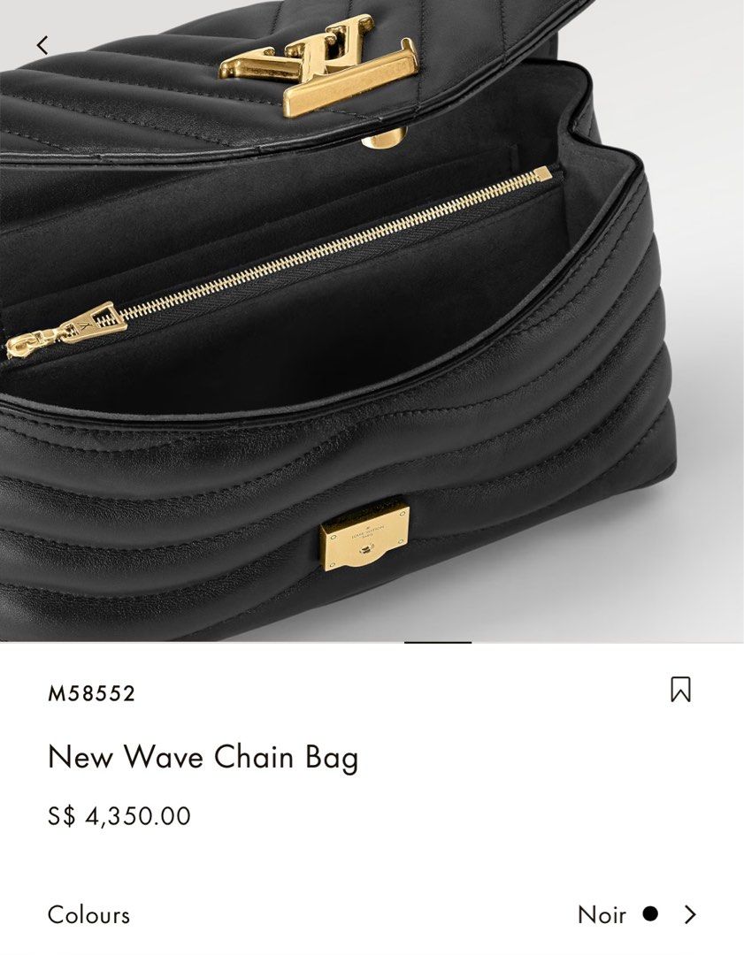 louis vuitton new wave chain bag black