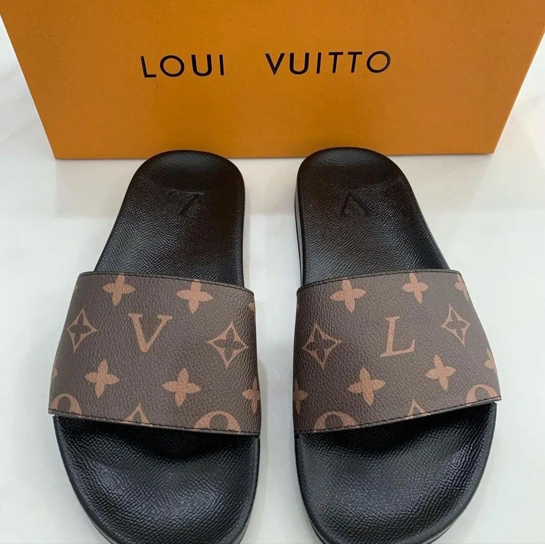 LV Sandals, Men's Fashion, Footwear, Flipflops and Slides on Carousell