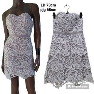Love Bonito covet brukat tube dress
